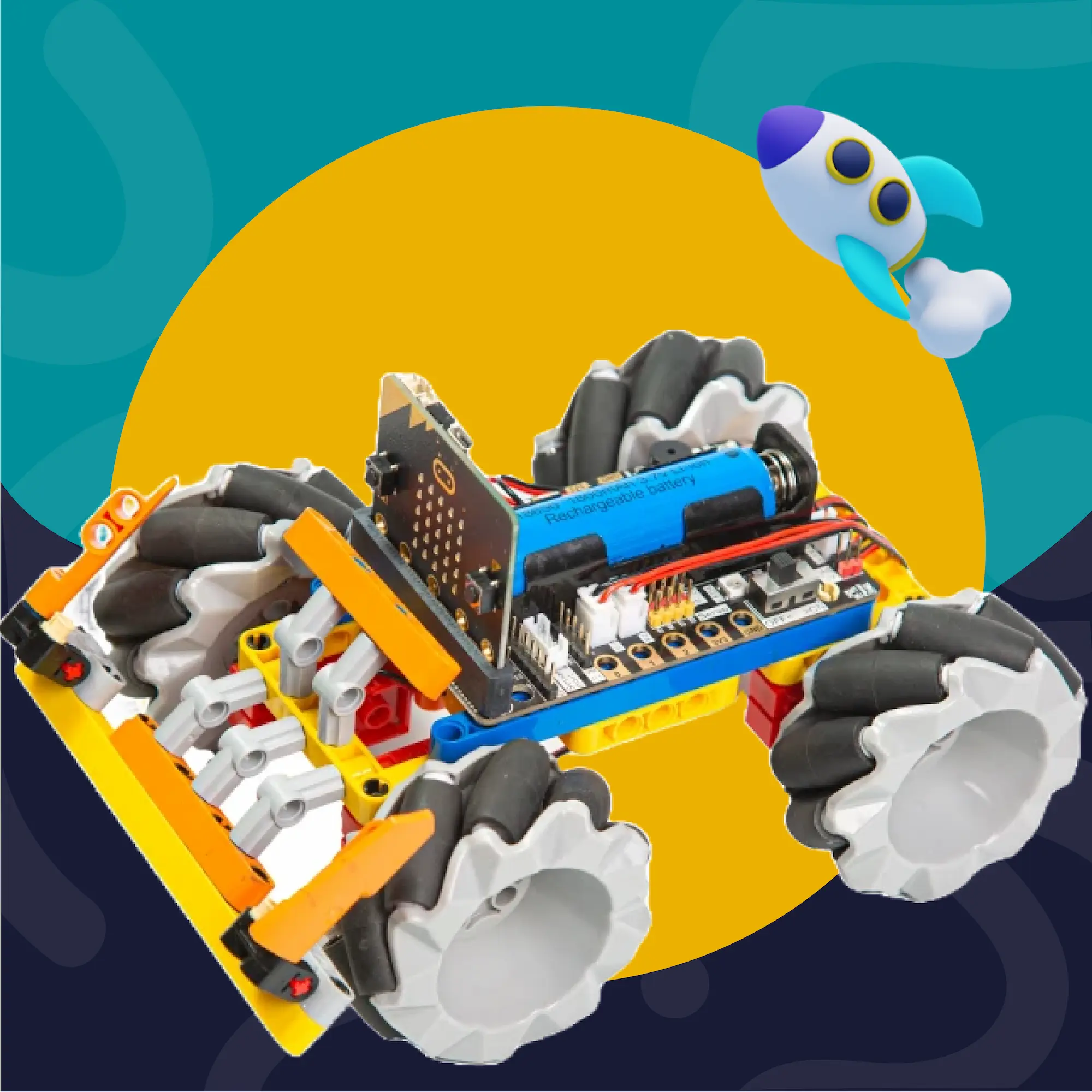 El Racer bit, es un robot perfecto para introducir a niños en el mundo de la robótica, la programación y la ingeniería aplicada.